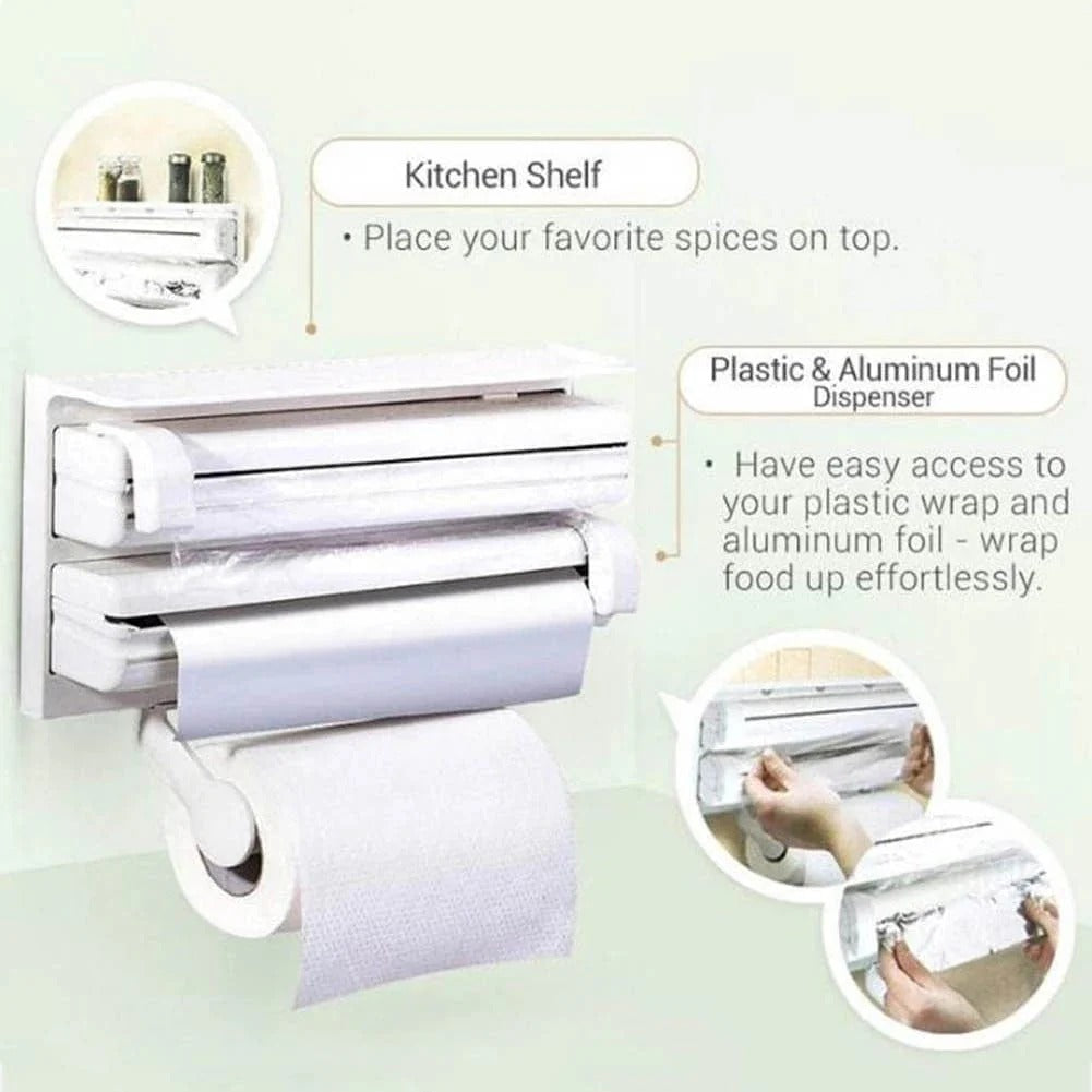 3-in-1 Kitchen Triple Paper Dispenser Kitchen & Cooking product image - Nexusmart Pakistan