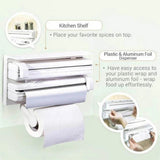 3-in-1 Kitchen Triple Paper Dispenser Kitchen & Cooking product image - Nexusmart Pakistan