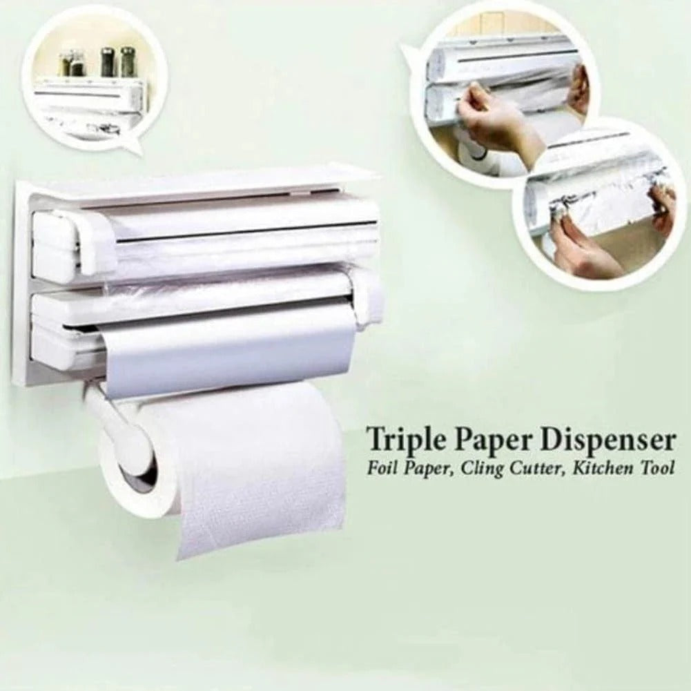 3-in-1 Kitchen Triple Paper Dispenser Kitchen & Cooking view 10 - Nexusmart Pakistan