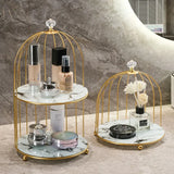 2 Tier Cosmetic Storage Rack with Elegant Design