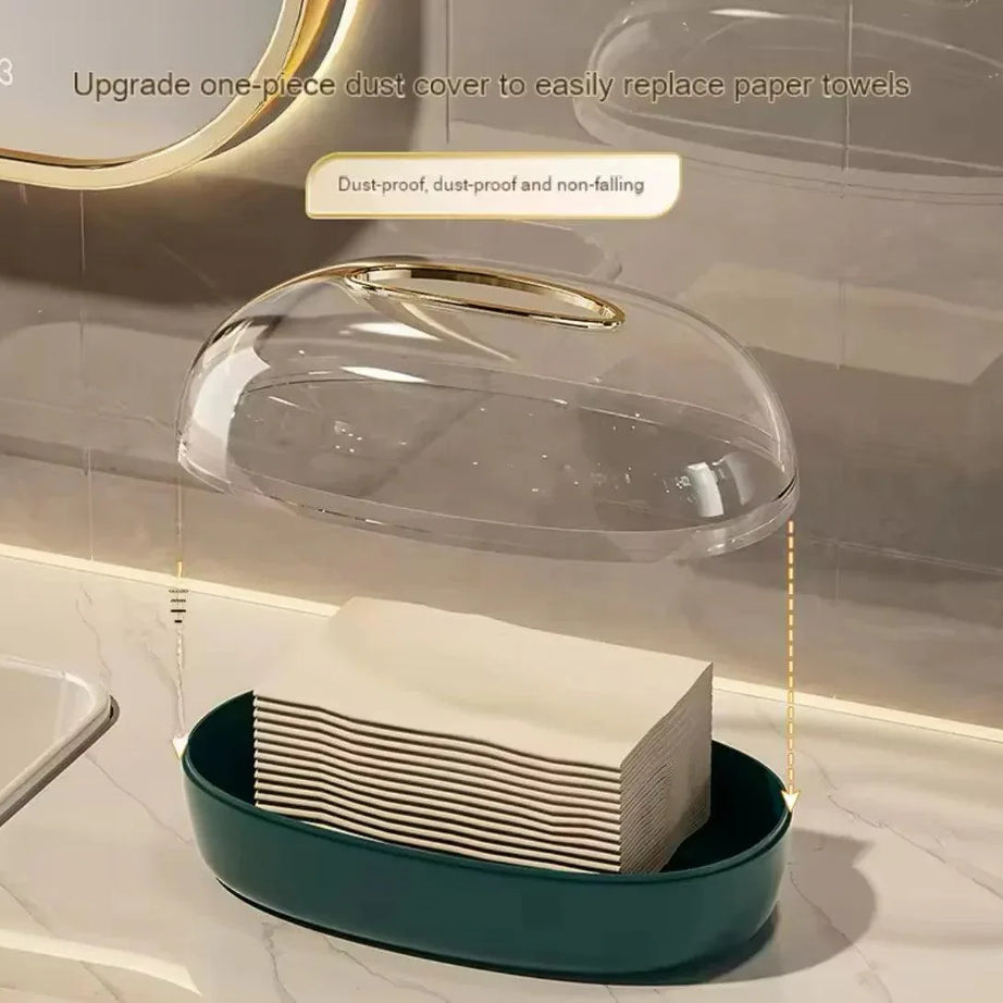 Acrylic Tissue Box Wall-Mounted Holder
