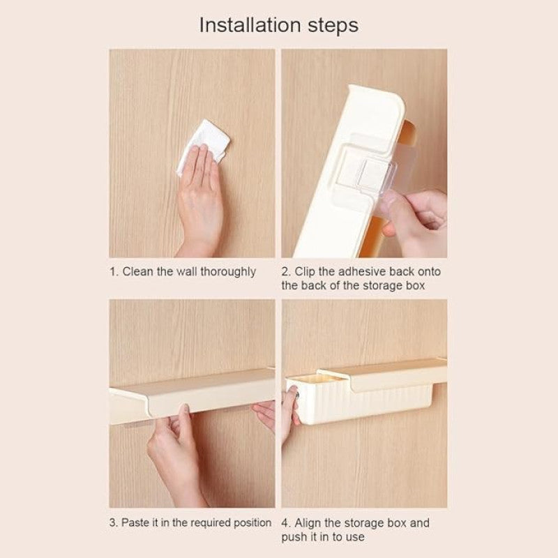 Wall Mounted Sock Underwear Drawer Storage Box Organizer product image - Nexusmart Pakistan