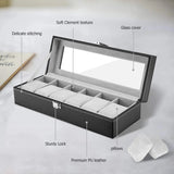 Leather Watch Box Multi-Grid Storage Nexusmart product image - Nexusmart Pakistan